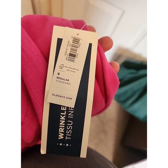 Old Navy Womens Size 6 Harper Pink Mid-Rise Ankle Pants Work Casual Regular 6 - Picture 7 of 7